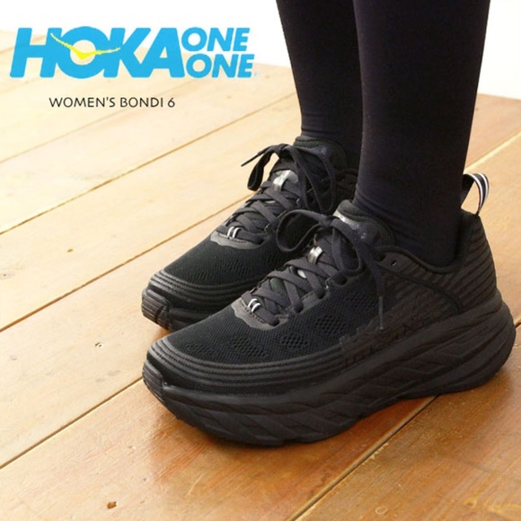 hoka bondi 6 black womens